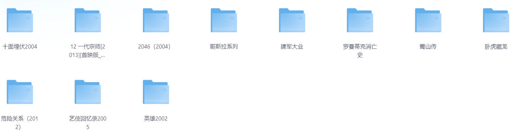 章子怡电影合集11部 1080P 汉语字幕 151G