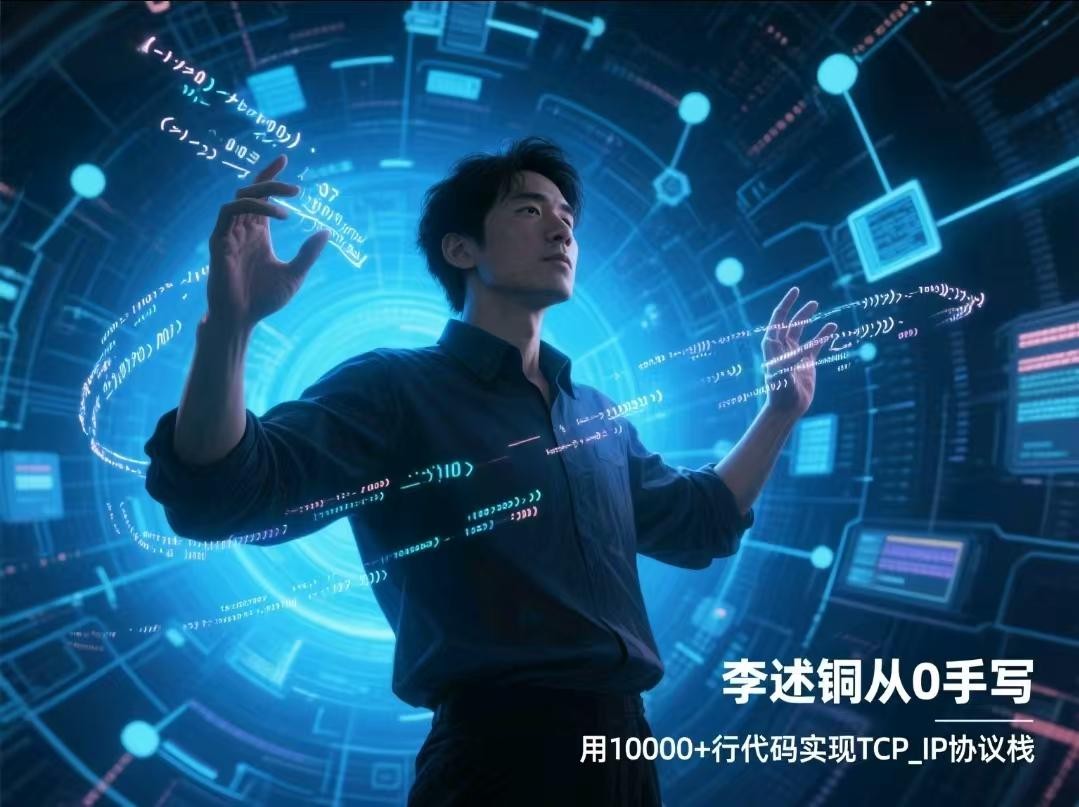 李述铜从0手写，用10000+行代码实现TCP_IP协议栈【10.6GB】