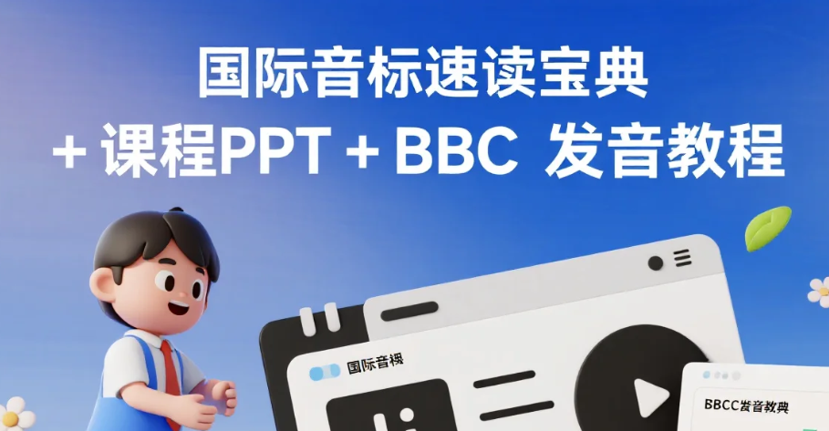 【教程】国际音标速读宝典 + 课程PPT + BBC发音教程